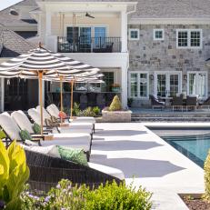 Backyard With Patio and Swimming Pool