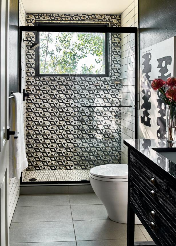 Modern, Eclectic Bathroom