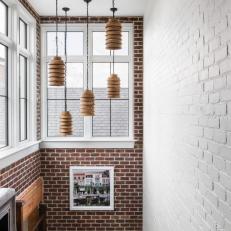Stairwell With Mixed Brick
