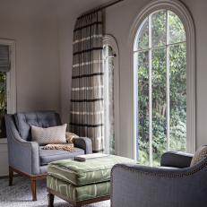 Sitting Area in Front of Arched Windows
