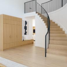 Contemporary Scandinavian Style Entry and Staircase