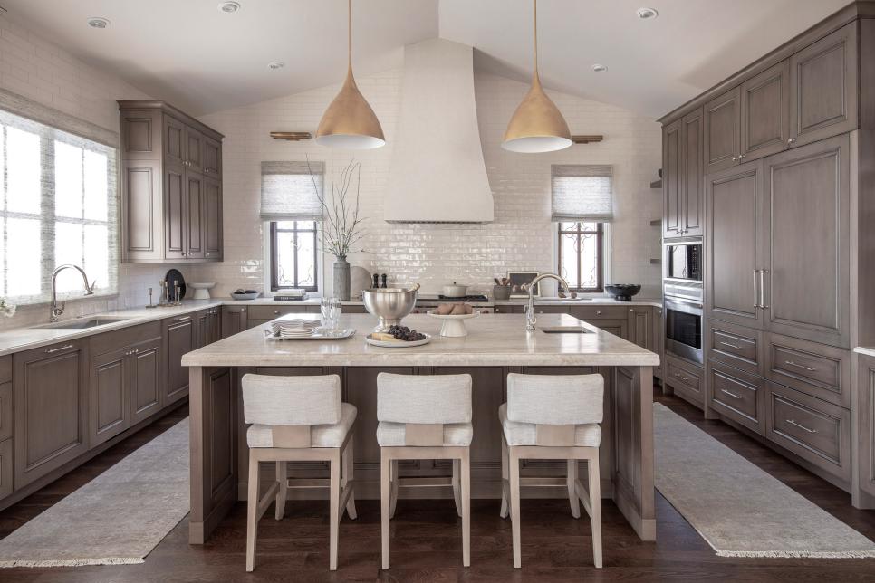 Contemporary Kitchen Features Sophisticated Neutrals