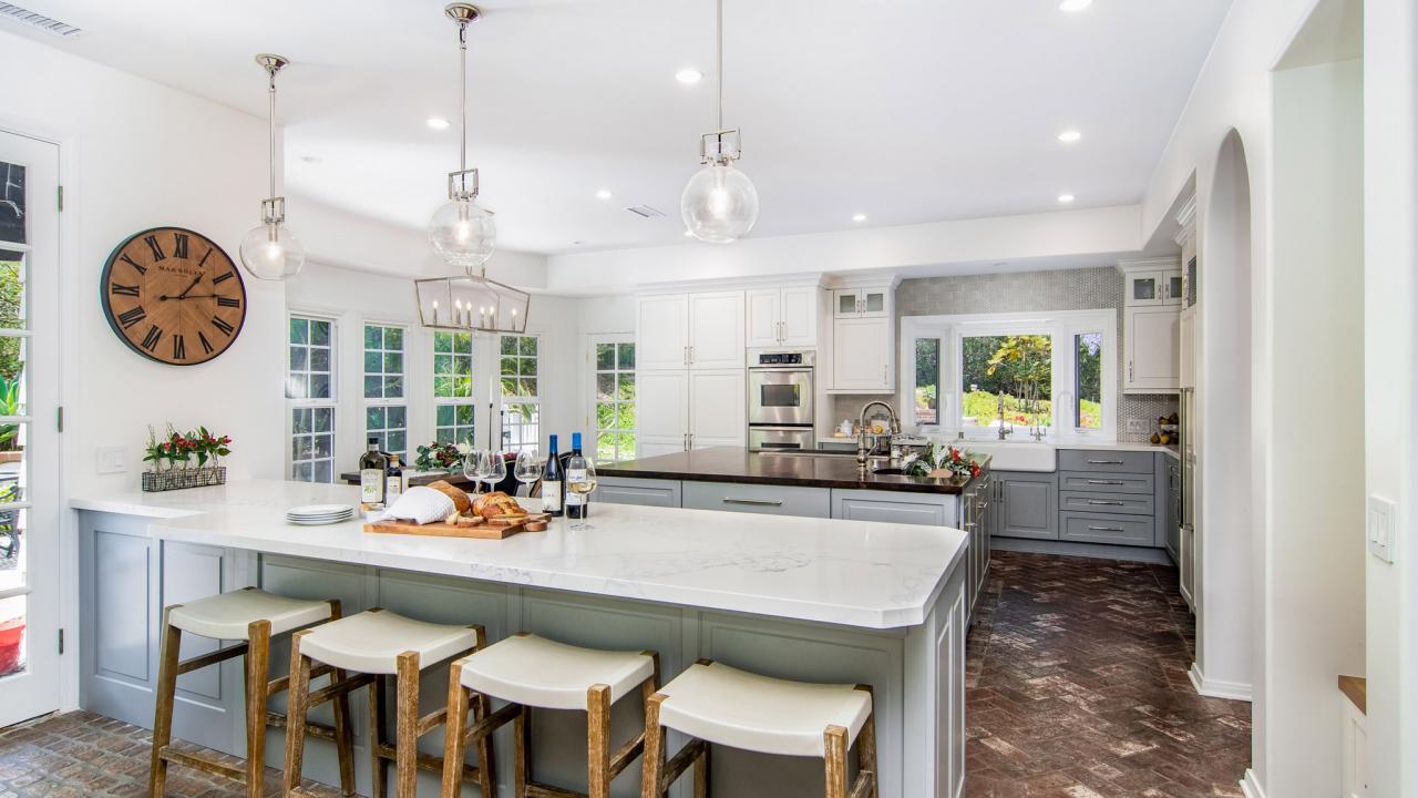 Farm Sink with Light Gray Laundry Room Cabinets - Transitional - Laundry  Room