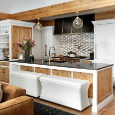 Rustic Contemporary Kitchen With Wooden Accents