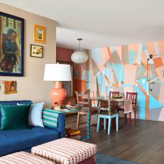 Multicolor Bohemian Living Room