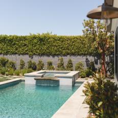 Swimming Pool With Separate Hot Tub