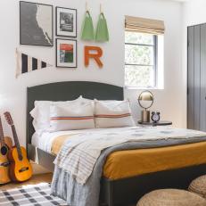 Teen Bedroom With Personalized Wall Art