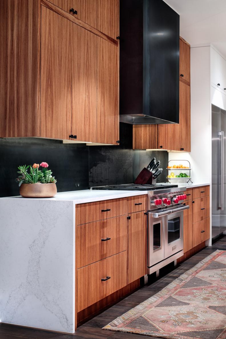 Kitchen With Wooden Cabinets