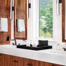 Zebra Wood Bathroom Vanity