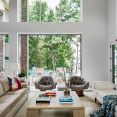 Floor-to-Ceiling Windows in Living Room