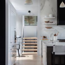 Clean and Contemporary Kitchen Hallway