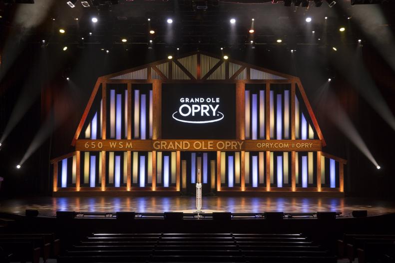 A view of the Grand Ole Opry House Stage