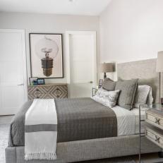 Gray Transitional Bedroom