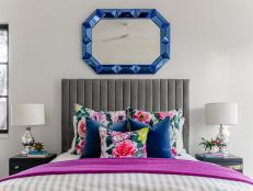 Bedroom With Blue Mirror