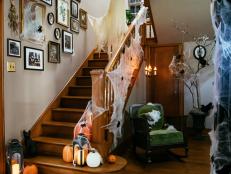 Calling all ghouls and goblins! 'Tis the season to give your home a haunt. Welcome the witching hour by giving your home's entryway a Halloween makeover.