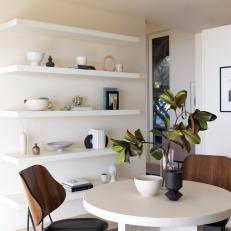 Modern Dining Area With Open Shelves