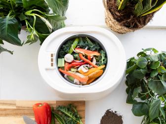 The Lomi home composter turns food waste into soil.