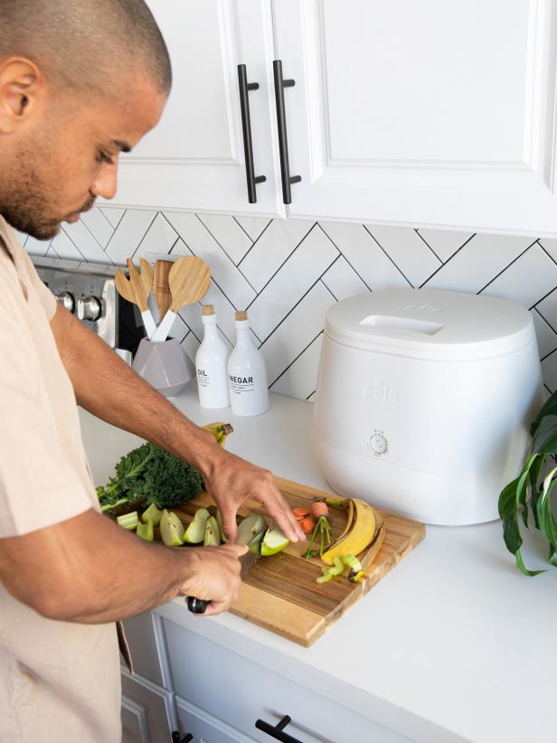 The Lomi home composter can help lessen your environmental impact by converting food waste into usable soil.