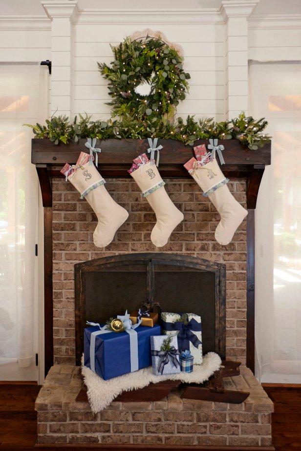 Whether creating holiday heirlooms for your family or giving as a handmade gift, these personalized stockings look just like the hand-stitched version but come together much quicker and without needle and thread.