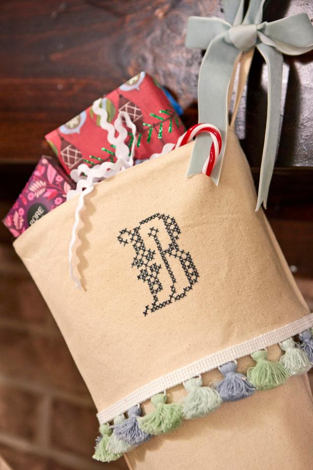 Whether creating holiday heirlooms for your family or giving as a handmade gift, these personalized stockings look just like the hand-stitched version but come together much quicker and without needle and thread.