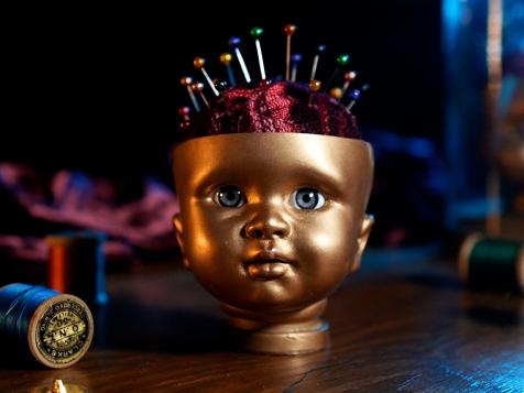 DIY This Peculiar Doll Head Pincushion