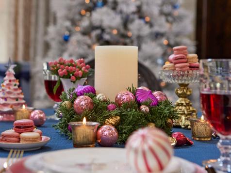 Upcycle an Old Cake Pan Into a Christmas Candle Ring Centerpiece
