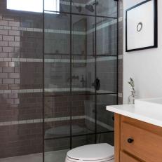 Gray Urban Bathroom and Shower