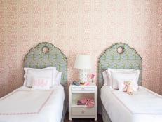Floral-Patterned Kids' Bedroom