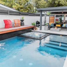 Backyard Pool and Raised Deck