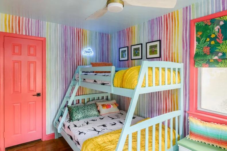 Rainbow Eclectic Kids Room