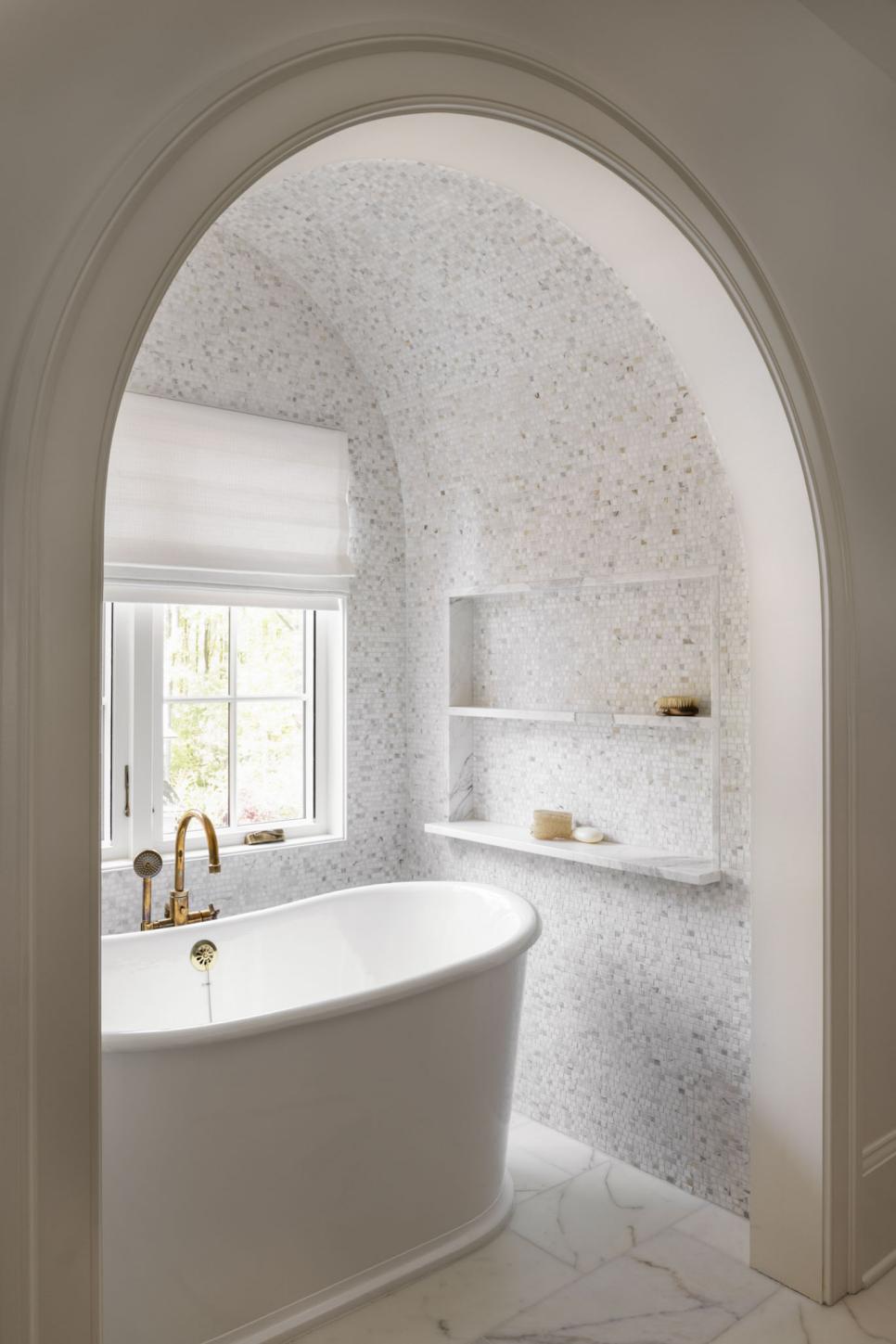 Arched Bathroom Alcove With Tub HGTV