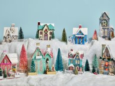 Mini Holiday Houses for a Mantel