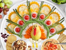 This creative platter offers a fun yet ironic way to keep turkey on the menu while surprising vegetarian guests with an array of meat-free delights.