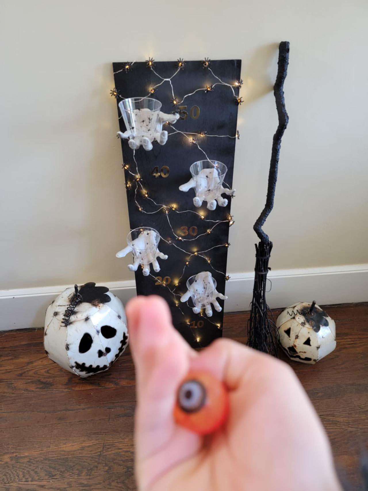 Halloween Kid Party Game Ideas Eyeball Toss HGTV