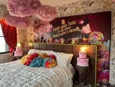 Willy Wonka-Inspired Bedroom With Candy Accessories