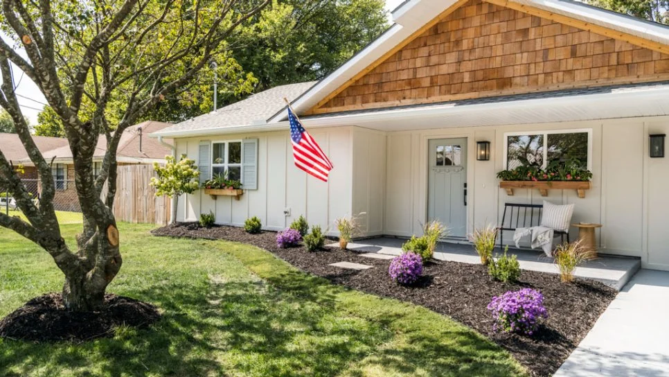 Views of the Kalm home, as seen on Fixer to Fabulous, Season 5.
