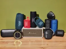Group shot of Bluetooth speakers