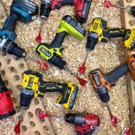 Multiple Drills With Large Spade Bits