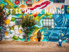 The “Art is in the Making” Mural in Houston