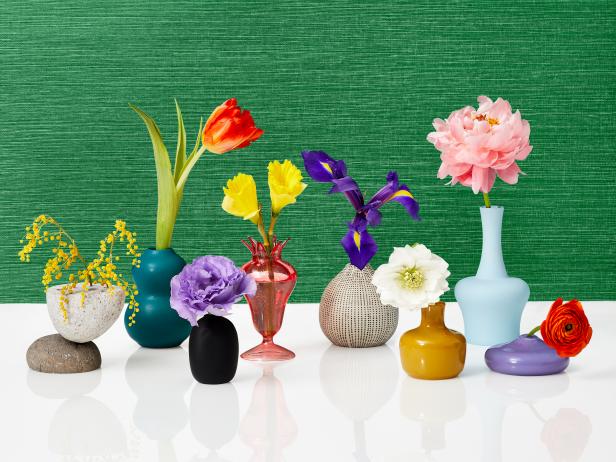 These pretty bud vases were featured in HGTV Magazine.