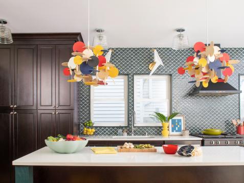 This Quirky Kitchen has the Coolest Lighting