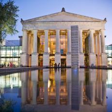 Performing Arts Center With Greek Columns