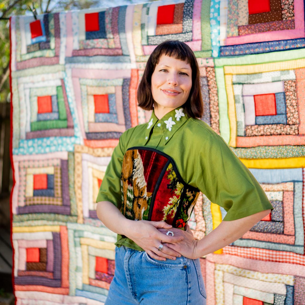 See How Psychic Outlaw's Rebecca Wright Turns Old Quilts Into