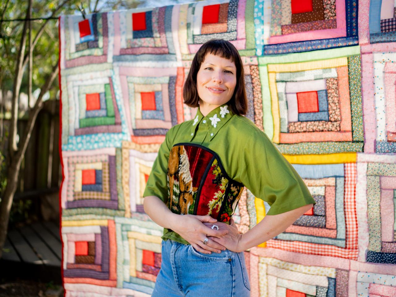 See How Psychic Outlaw's Rebecca Wright Turns Old Quilts Into
