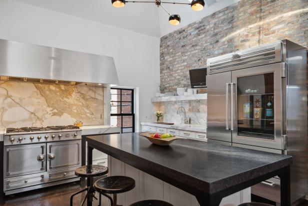 Industrial Kitchen With Island Seating HGTV   1681848807737 