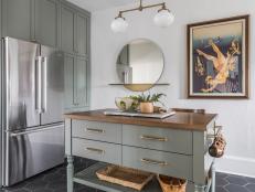 One important feature of this kitchen overhaul is the amount of space designer Gabriela Eisenheart left throughout the kitchen for better flow and to keep the long, narrow space from feeling cramped.