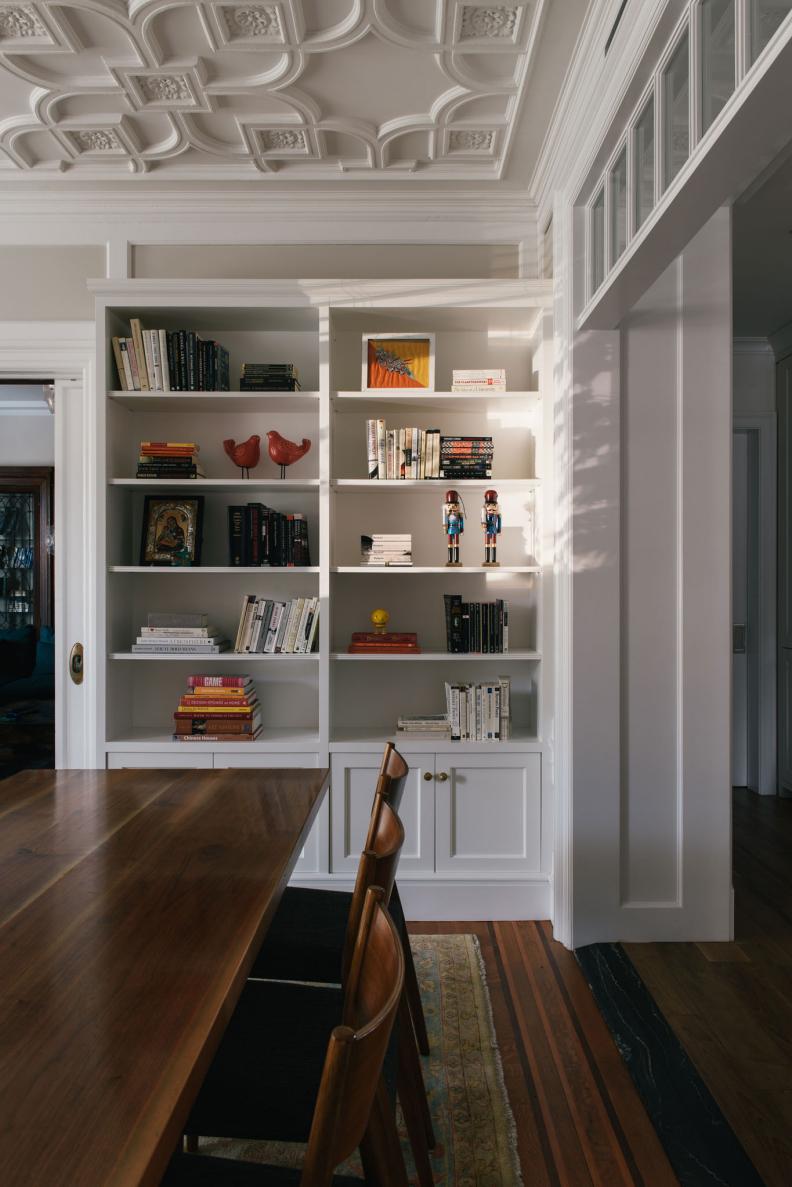 Built-In Shelving in Prewar Apartment