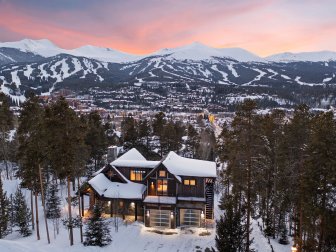 Cabin Exterior With Mountains