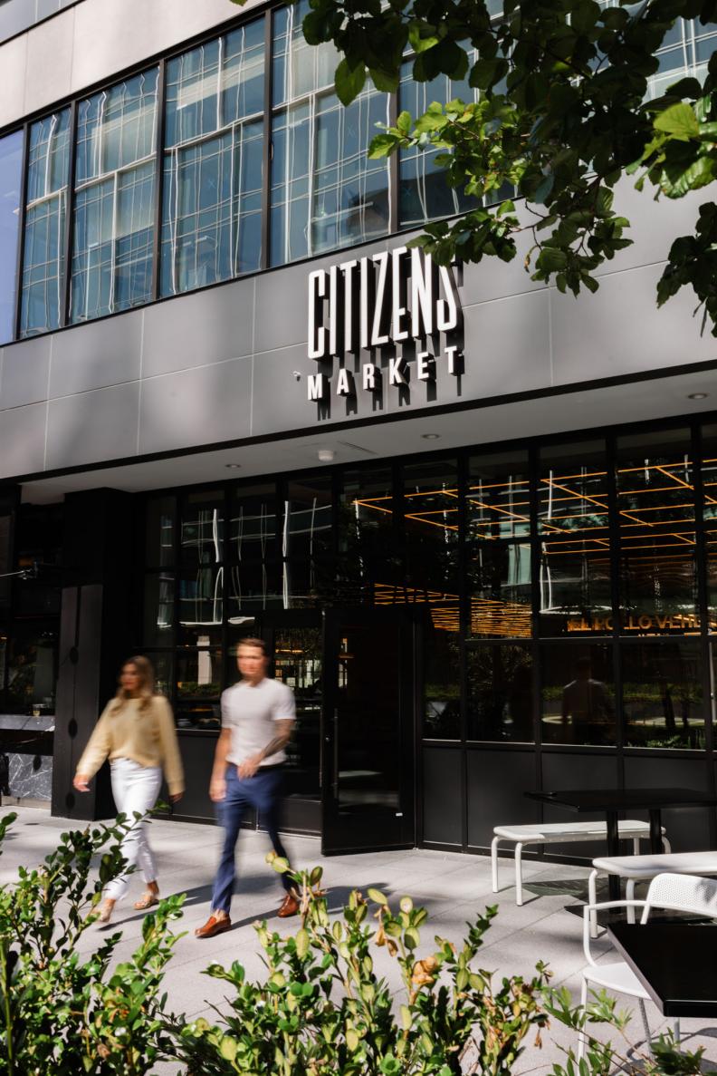 The latest entry in Atlanta's booming food hall scene Citizens Food Hall includes a cocktail bar and every cuisine you could think of to satisfying your craving: Italian, sushi, Mediterranean, BBQ, Mexican and even a classic chicken sandwich people line up for.