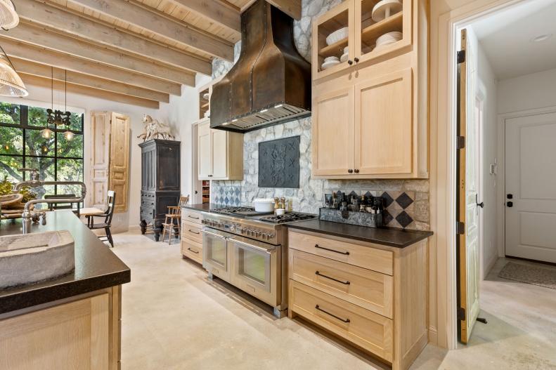 Country Kitchen With Two Ranges